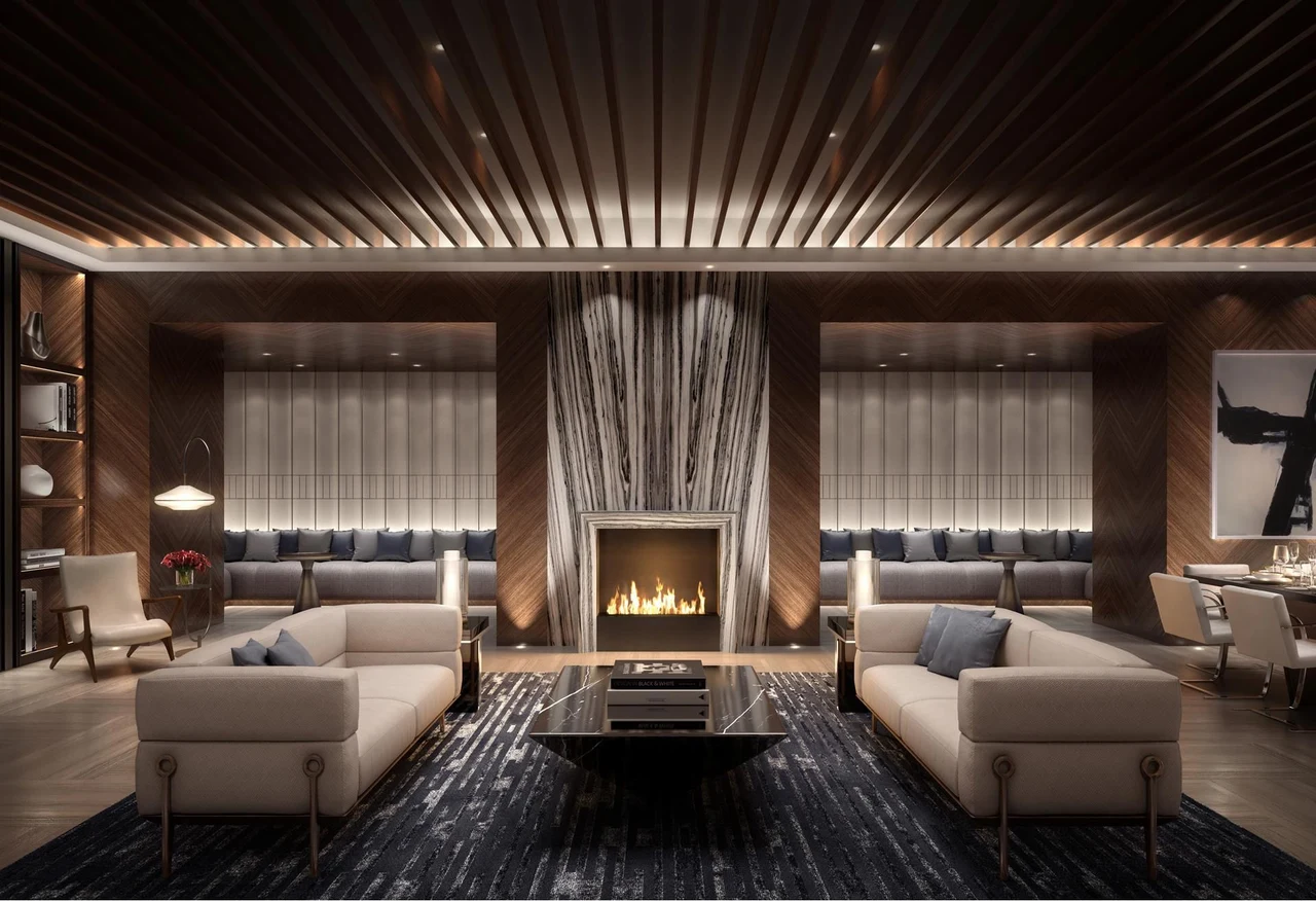 108 Leonard Street, Penthouse 15C — shared residents’ lounge 9