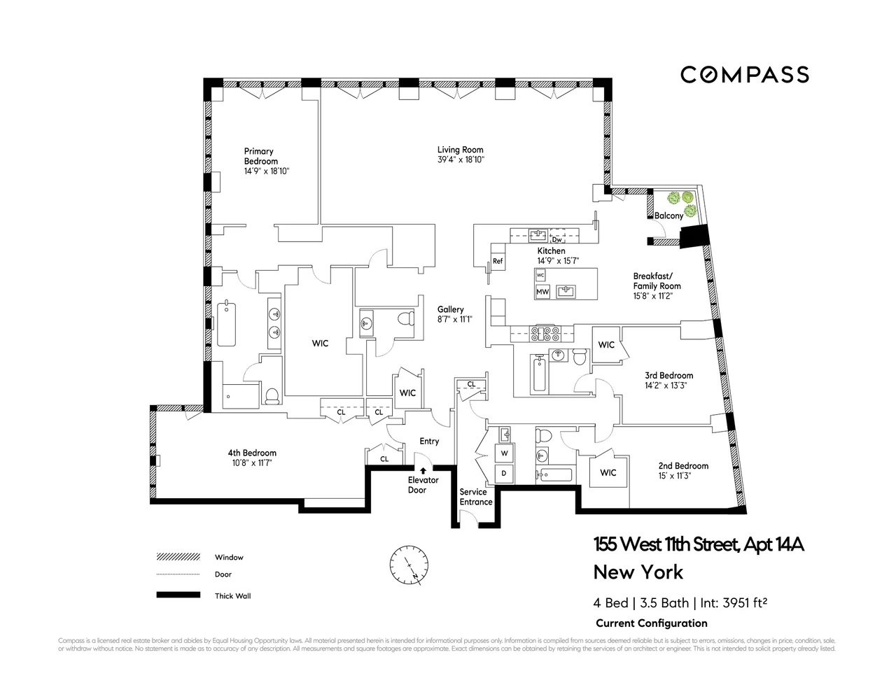 155 West 11th Street, Residence 14A — floor plan 19