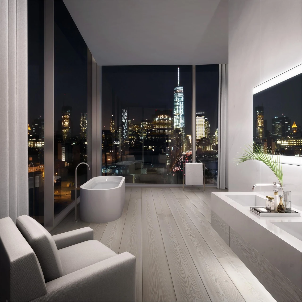 160 Leroy Street, North 7B — illustrative bathroom 10