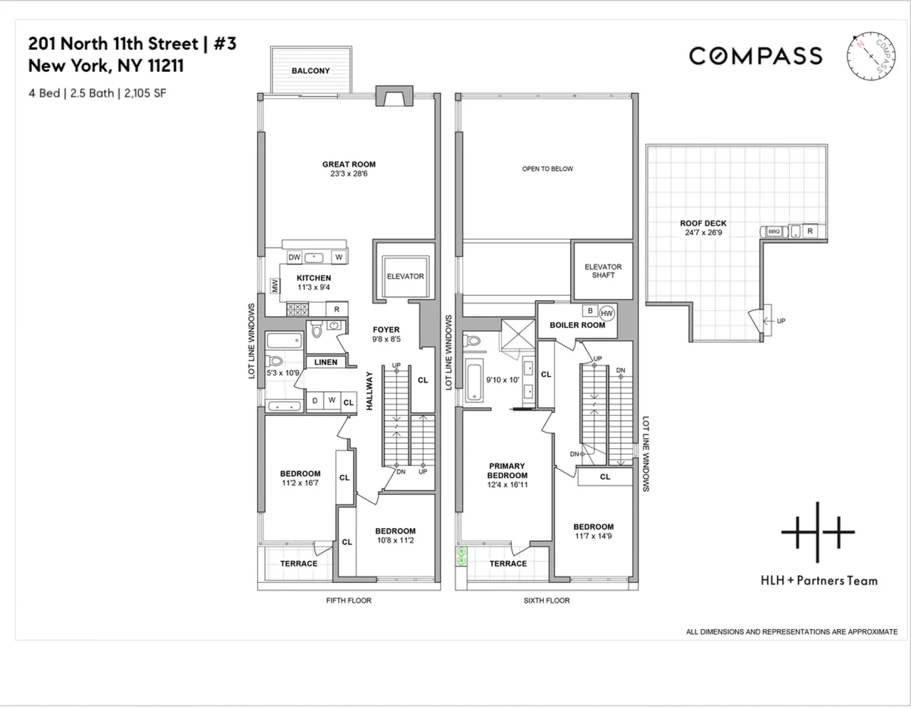 201 North 11th Street, Residence 3 — floor plan 16