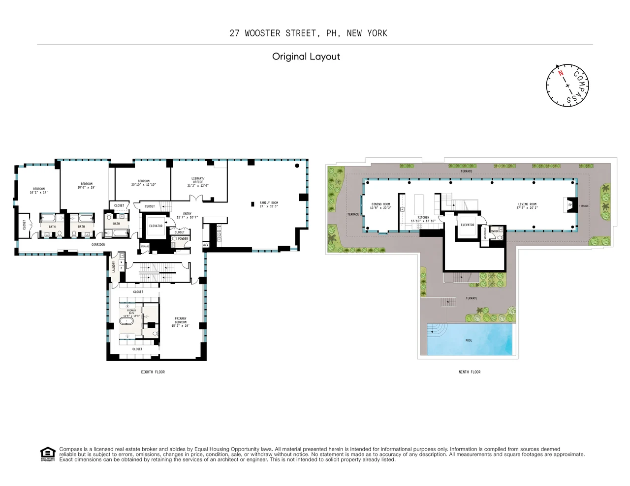 27 Wooster Street, Penthouse — floor plan 34