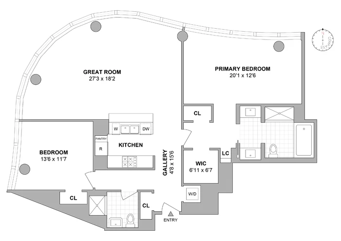 445 Lafayette Street, Residence 8C — floor plan 11