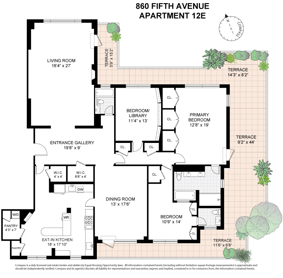 860 Fifth Avenue, Residence 12E — floor plan 15