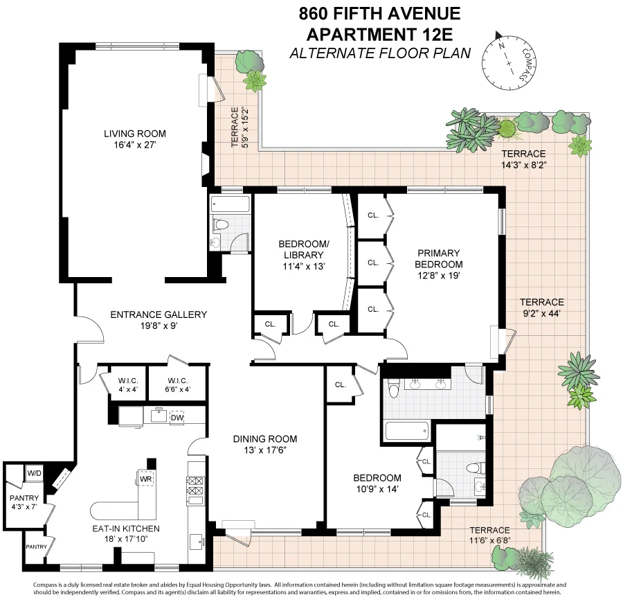 860 Fifth Avenue, Residence 12E — floor plan 16