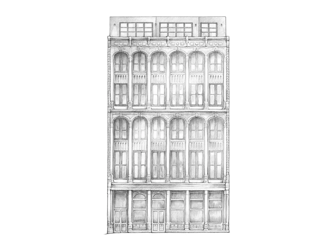87 Leonard Street, Floor 4 — architectural façade drawing 12