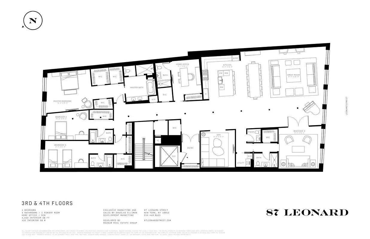 87 Leonard Street, Floor 4 — floor plan 13