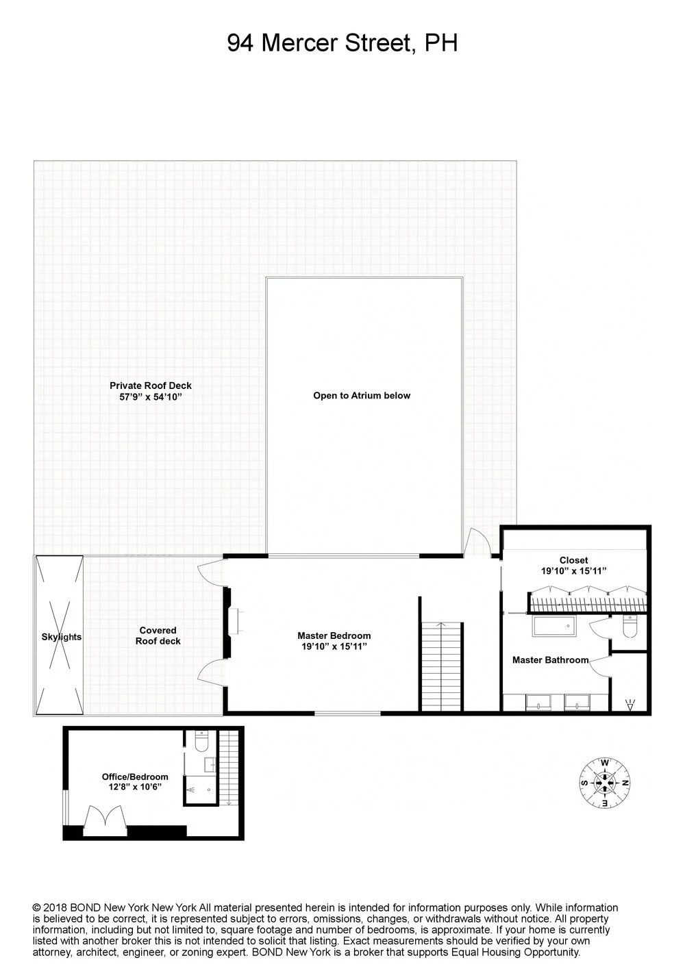 94 Mercer Street, Penthouse — floor plan 15